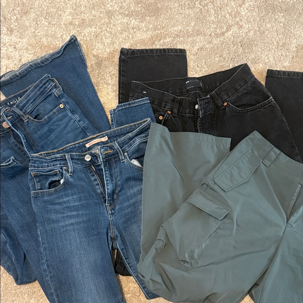 Levi's Blue and Black Women Skinny Jeans